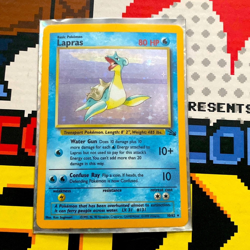 Fossil series holo Lapras